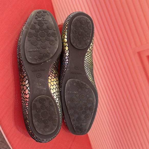 Jimmy Choo, London snakeskin, beautiful design flats, size40 - Picture 6 of 8